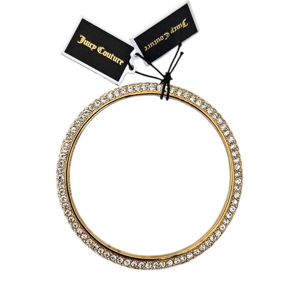 Juicy Couture Gold Rhinestone Bangle Bracelet